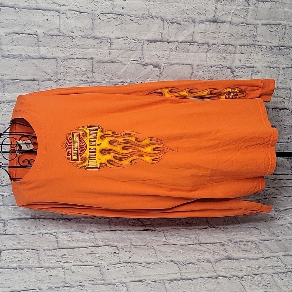 HARLEY DAVIDSON Attitude Included Orange Lynchburg, Virginia Shirt 2XL